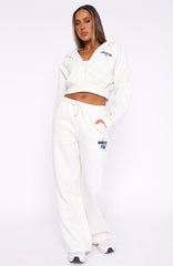 Offstage Wide Leg Sweatpants Mineral Grey
