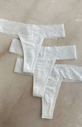 To Hold You 3-Pack Underwear Set White