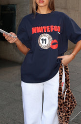 11th Street Concrete Jungle Oversized Tee Blueberry Twist