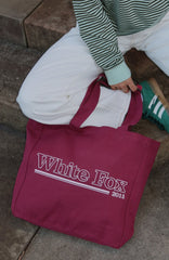 No Hesitation Tote Bag Burgundy/Pink