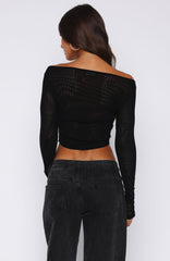 Hypnotising Thoughts Top Black