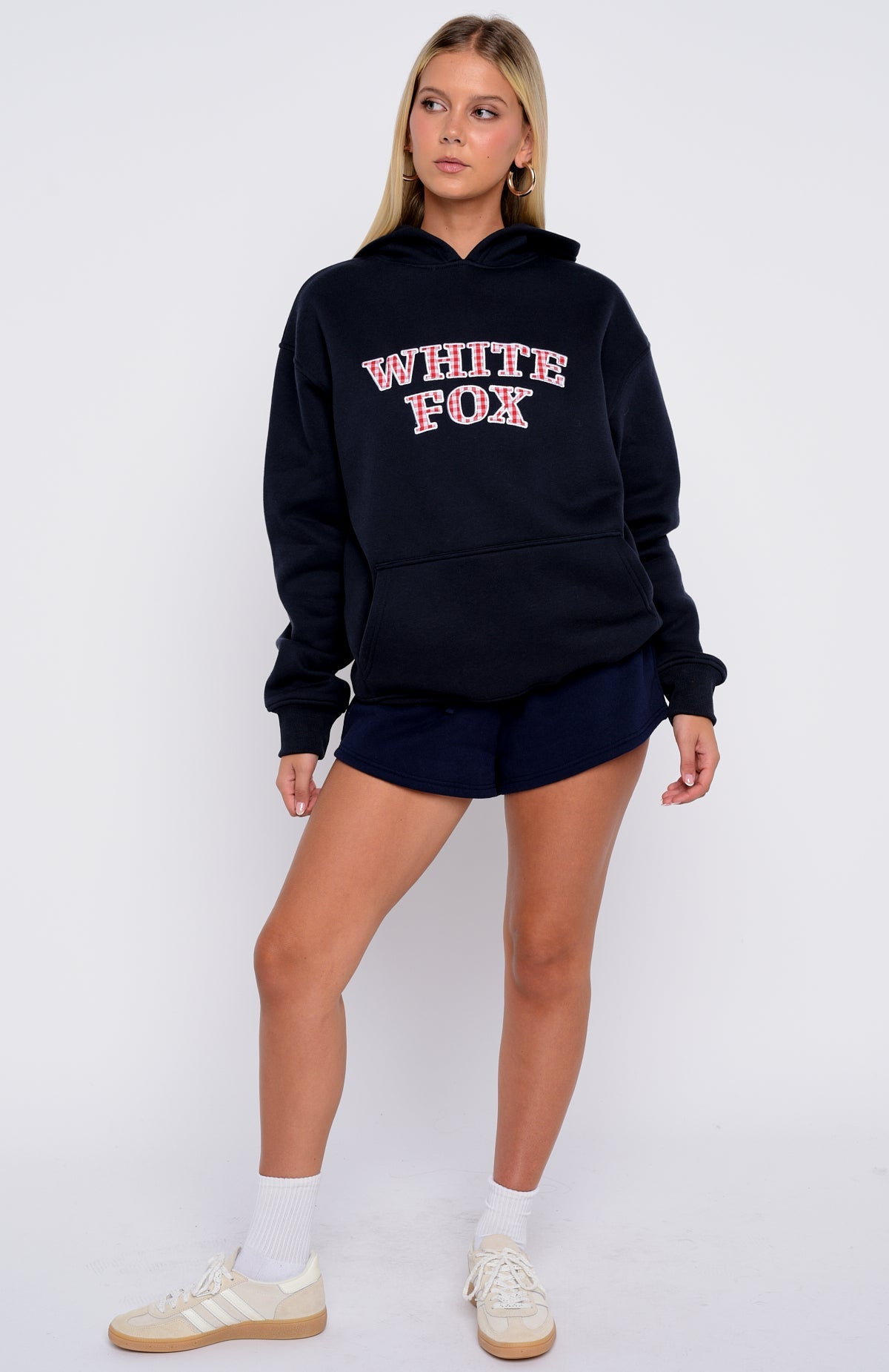 Took The Fall Oversized Hoodie Navy